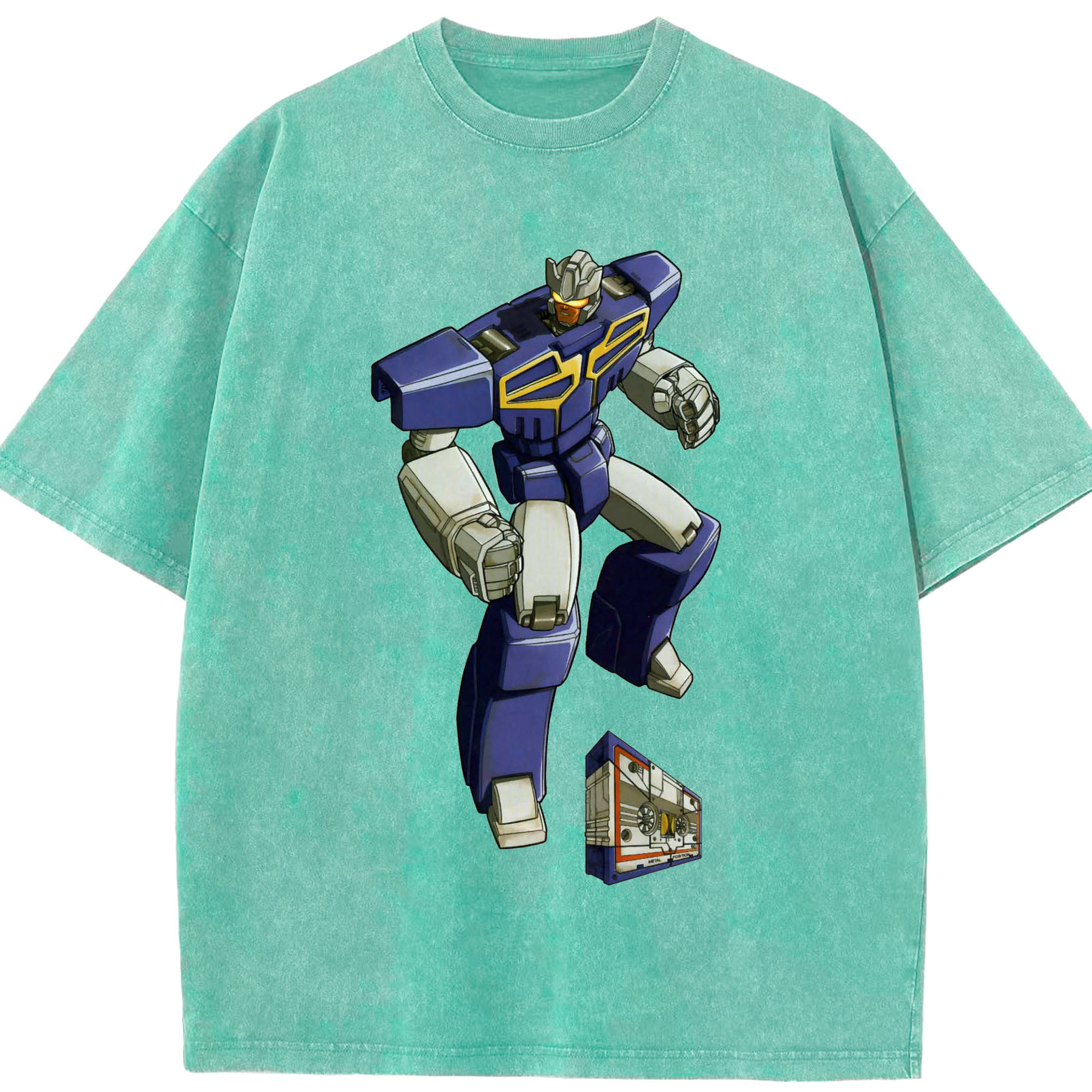 （画像用）  綿100% ヴィンテージ風 半袖Tシャツ（フロントプリント）